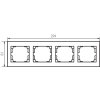 Kanlux 25238 LOGI Négyes keret vízszintes