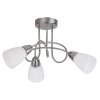 Rábalux 6078 Polla ceiling lamp, 3*E14/40W, satin-chrome
