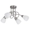 Rábalux 6079 Polla ceiling lamp, 4*E14/40W, satin-chrome