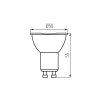 Kanlux 35256 iq led gu10 4,9w ww Izzó