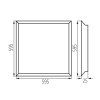 83476 2 kanlux 37176 blingo sullyesztett led panel
