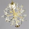 Searchlight 10809-230SB  Függeszték LUX & BELLE LED PENDANT-SATIN BRASS METAL & CLEAR CRYSTAL