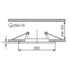 Kanlux  37156 ARGUS CT-2114-W, Beépithető lámpa
