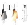 Schrack Technik  LI155770 SOPRANA CONE,Függesztett lámpatest