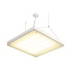 Schrack Technik  T5 GRILL függesztett, négyzet, fehér, 2x G5, 4x 24W