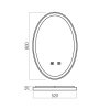 Redo 01-3821 Vanita Tükör megvilágítással  Redo 01-3821 Vanita Tükör megvilágítással