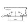 Kanlux  02823 HORN CTC-3114-PG/N, Beépíthető lámpa
