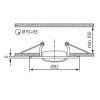 Kanlux  02832 HORN CTC-3115-PS/G Beépíthető lámpa