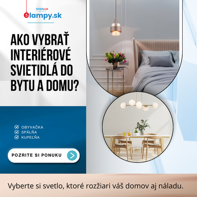 Ako vybrať interiérové svietidlá do bytu a domu?