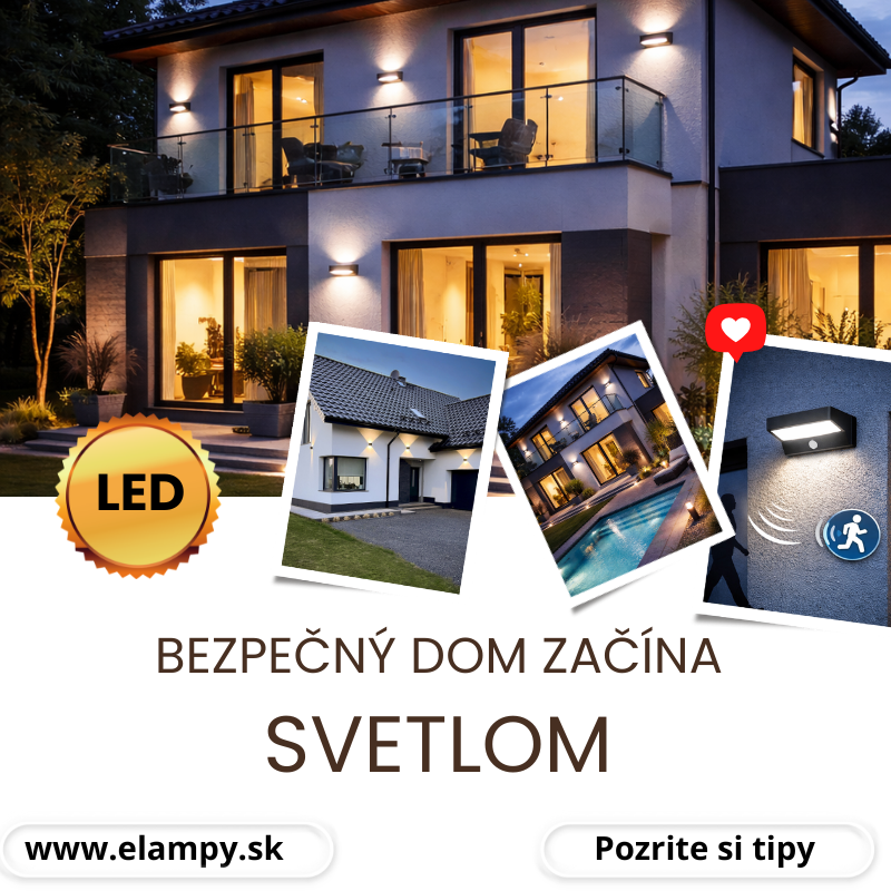 Vonkajšie svietidlo na fasádu so senzorom – praktické riešenie pre bezpečný dom