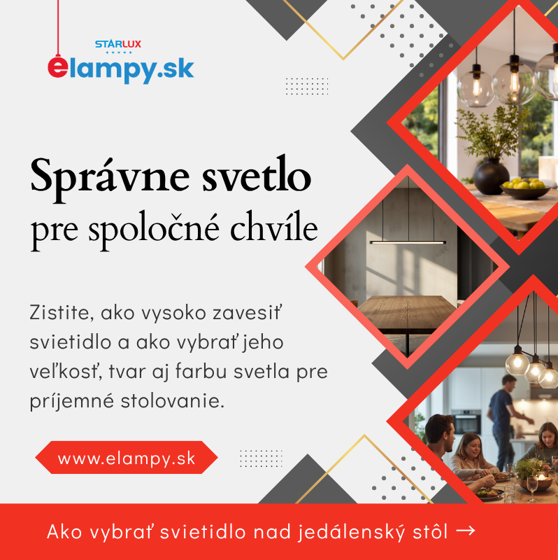 Svietidlo nad jedálenský stôl: správna výška, veľkosť a tvar