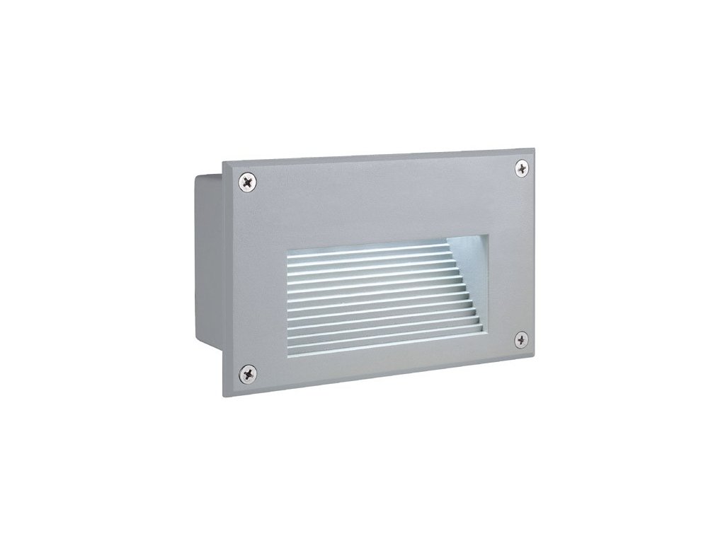 SLV Technik LI229702  BRICK LED Downunder nástenné, strieborné, teplá biela LED