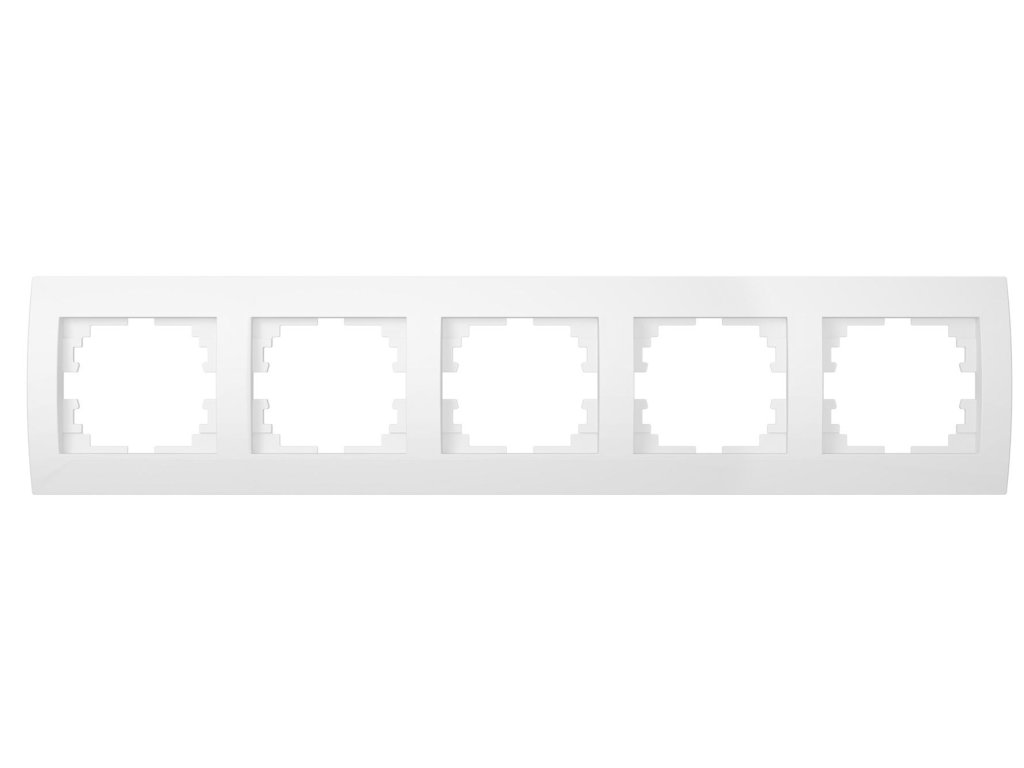 Kanlux LOGI 25121 Päťnásobný horizontálny rámeček,biely