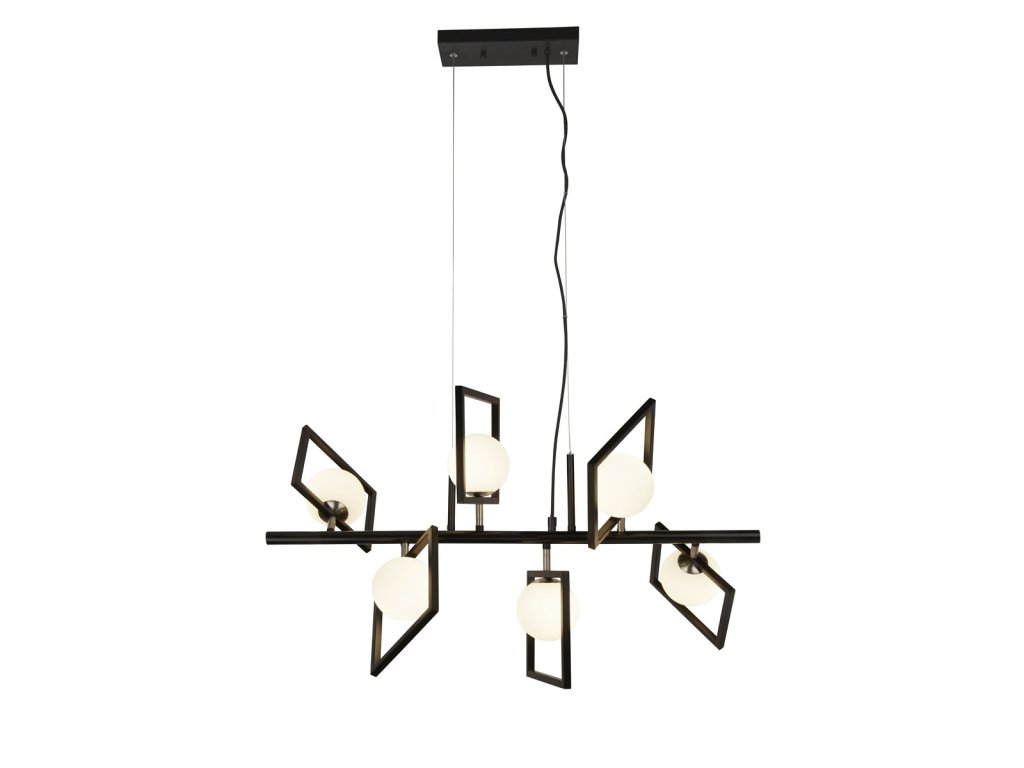 Searchlight  4836-6BK ROSEWELL, Závesné svietidlo