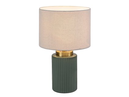 zelena stolova lampa