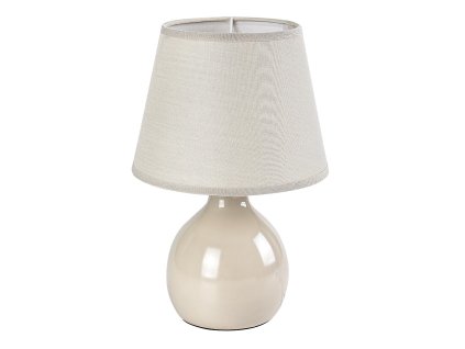 Stolová lampa Rabalux Ingrid béžová keramická s textilným tienidlom