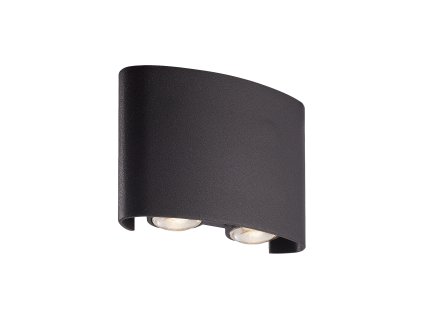 Searchlight  1224-4BK Shadows Vonkajšie Led nástenné svietidlo