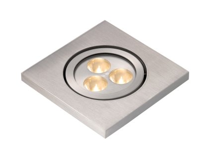 Lucide 10858/23/12 ELSON Spot Vierkant Inbouw 3x1W IP65 D10cm 4200K A