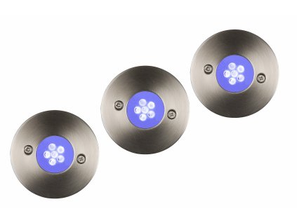 Lucide 11862/23/35 OUTDOOR 6-LED Blue set 3x spot built in round D6,5