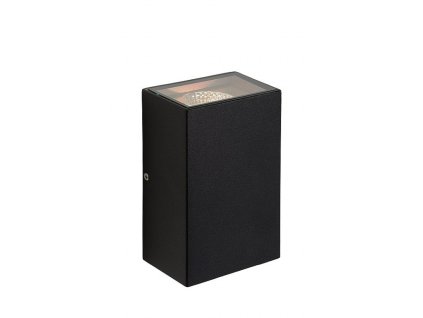 Lucide 27865/10/30 HYRO-LED Wall Light 2x5W IP54 L10/W6/H16cm Black