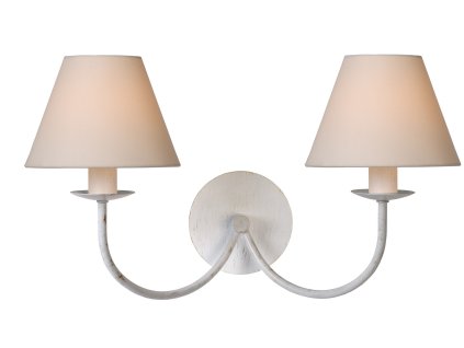 Lucide 31233/02/21 CAMPAGNE Wall Light 2xE14 (Shade 61009/16/38)