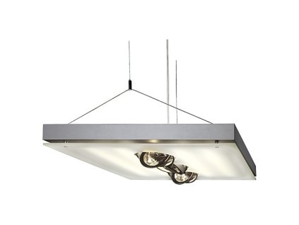 Schrack Technik T5 GROLL,4x24W T5 a 3xQRB 111,závesné sv.,s leptaným sklom- LI157112