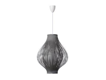 Lucide POLI Pendant E27 D36 H44cm Grey- 06408/01/36