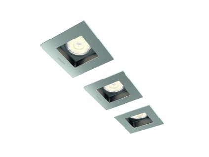 Massive - Philips Porrima recessed nickel 3x4.5W SELV- 59193/17/16, bodové svietidlo