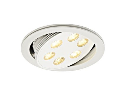 Schrack Technik  TRITON LED downlight 6x3W, matné biele, LED teplá biela- LI113642