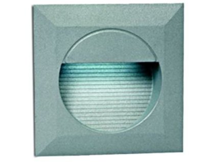 Schrack Technik LID11973 Cave Square LED,zápustné,nást.,štvorc.,1,4W,3000K,IP54,šedé