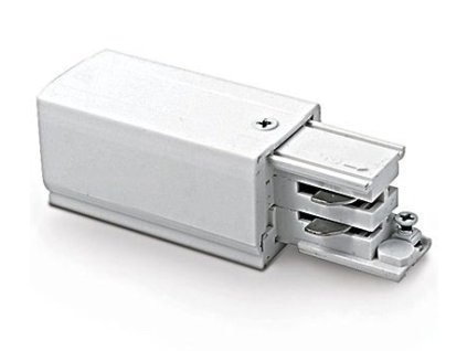 Schrack Technik  LID10823 3-fázový napájací adaptér pre lištu, PE vľavo , šedý