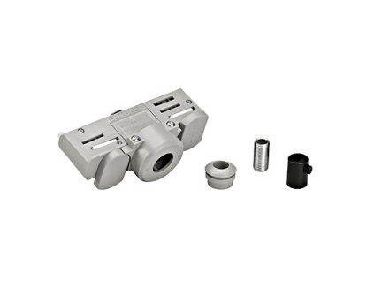 Schrac Technik LI145994  EUTRAC 3f lištový adaptér,strieborný, s montážnou spojkou