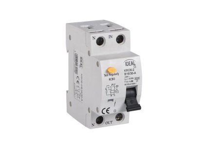 Kanlux 23214  KRO6-2/B10/30A Kombinácia istič-prúdový chránič
