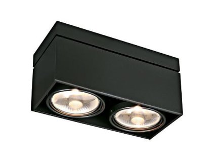 SLV Technik    KARDAMOD SURFACE SQUARE ES111 DOUBLE 2xGU10, stropné, cierne - LI117110