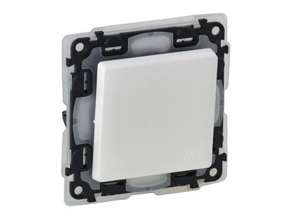 Legrand Valena Life - Tlačidlo s prepínacím kontaktom, IP44, biela- 752171