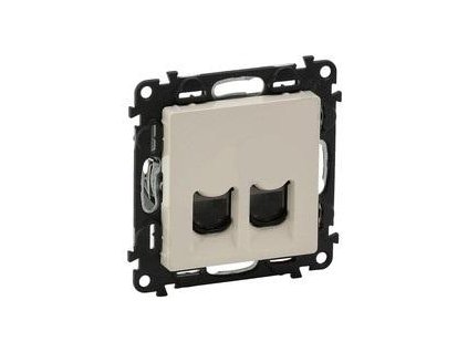 Legrand Valena Life - Zásuvka 2 x RJ45 Cat.5e UTP, béžová - 753241