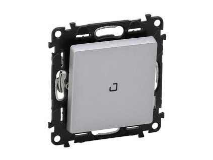 Legrand Valena Life - Spínač č.1 s orientačným osvetlením 10 AX, hliník - 752310