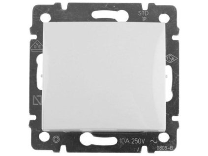 Legrand Valena - Tlačidlo - 10A - 250V, biela - 774411