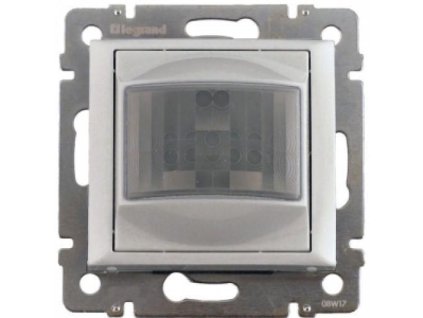 Legrand Valena Life - Automatický spínač s detektorom pohybu pre žiarovky a halogénky 230V - 60-300W, hliník - 770228