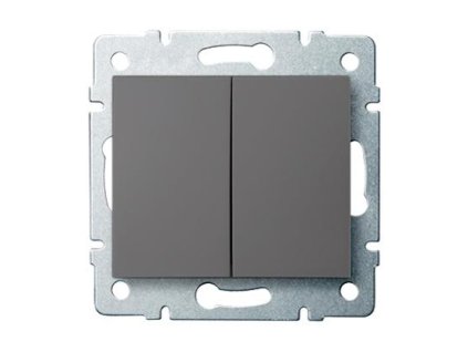 Kanlux LOGI 25244 Združený lustrový vypínač 10AX - 250V~, grafit