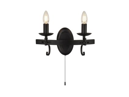 Searchlight 8902-2BK Cartwheel III, nástenné svietidlo
