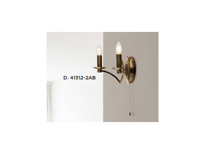 Searchlight 41312-2AB ASCOT Nástenné svietidlo