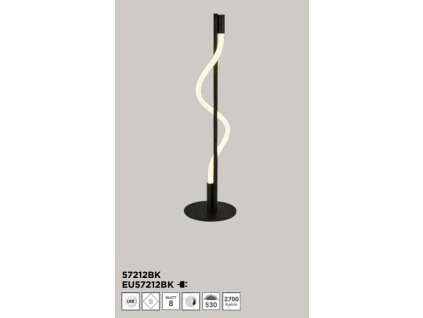 SEARCHLIGHT EU57212BK Serpent Stolné svietidlo