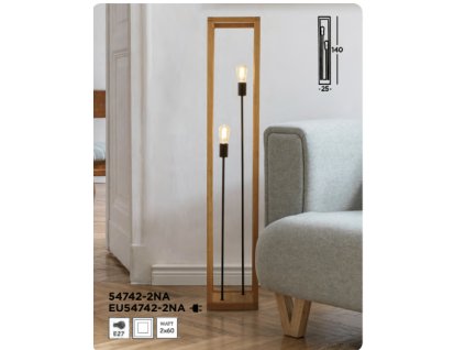 SEARCHLIGHT EU54742-2NA Square Stojanové svietidlo