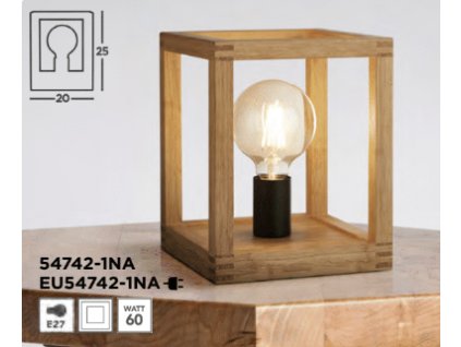 SEARCHLIGHT EU54742-1NA Square Stolné svietidlo