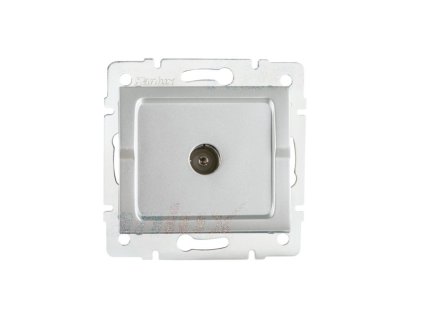 Kanlux 25215 LOGI Anténna zásuvka typu F priebežná Strieborná