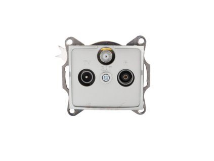 Kanlux 25220 LOGI Zásuvka SAT-TV-R priebežná Strieborná