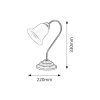 Rabalux 7372 Francesca bronzová stolová lampa E14