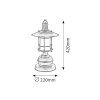 Rabalux Sudan bronz stolová lampa
