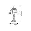 Rabalux 8072 Marvel bronzová stolová lampa E14